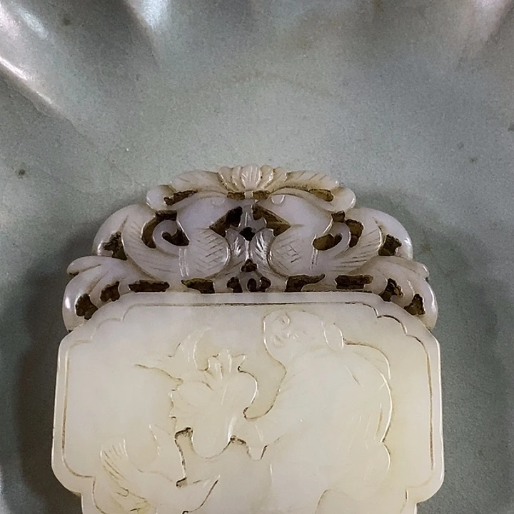 摆件老*新号开播瓷器一个