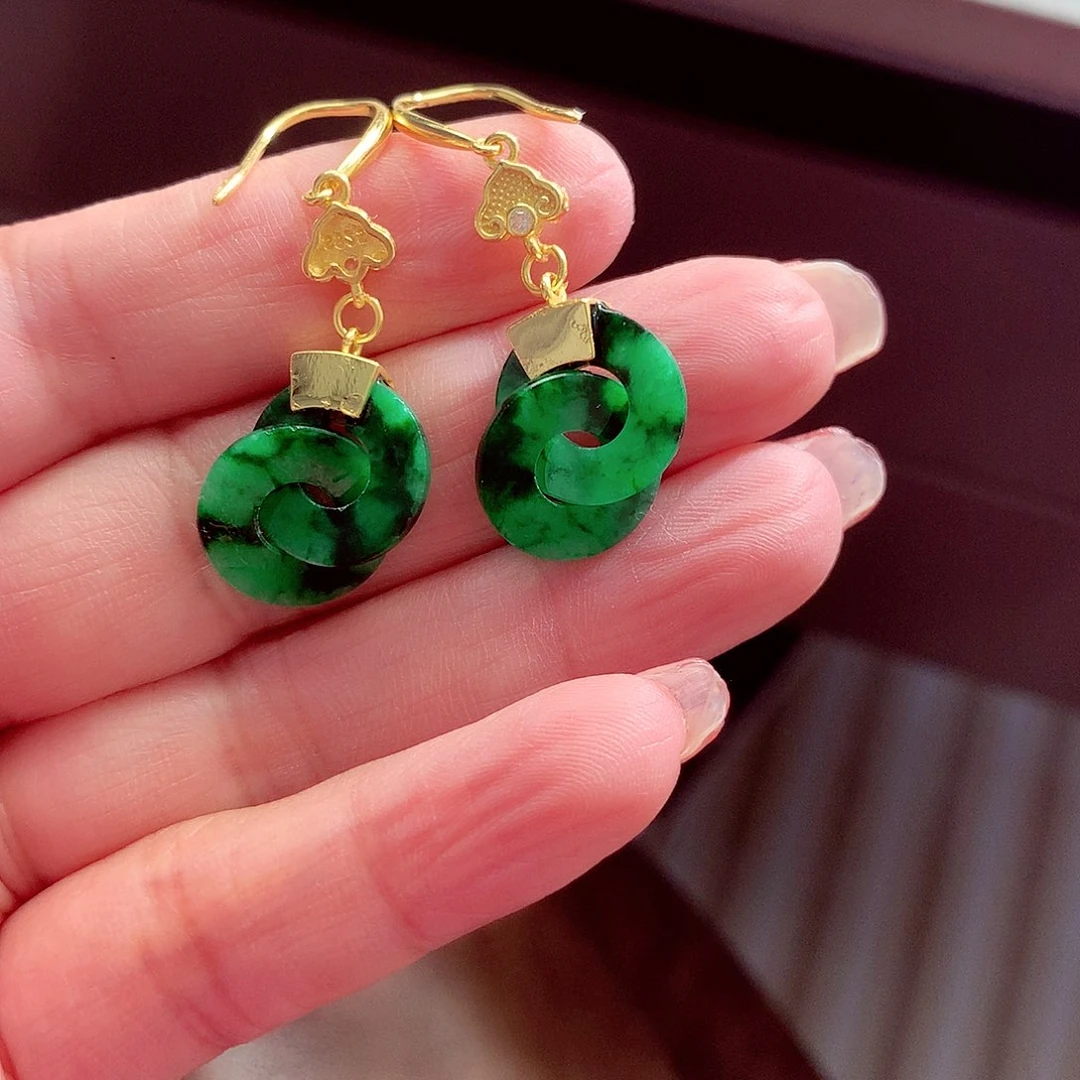 翡翠颈饰银S925镶嵌翡翠