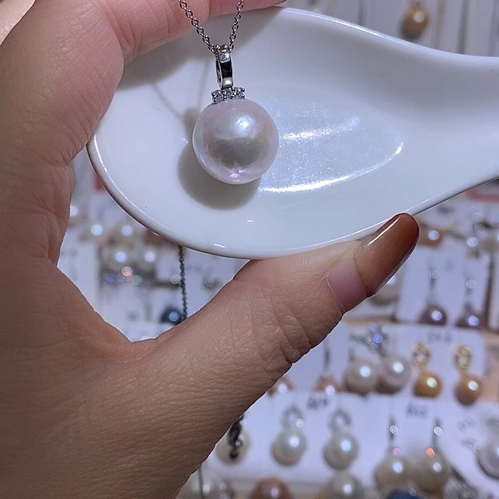 吊坠(赠链)淡水珍珠未镶嵌w14
