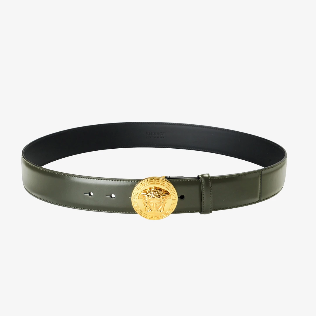 【范思哲VERSACE经典美杜莎logo男式休闲商务腰带皮带