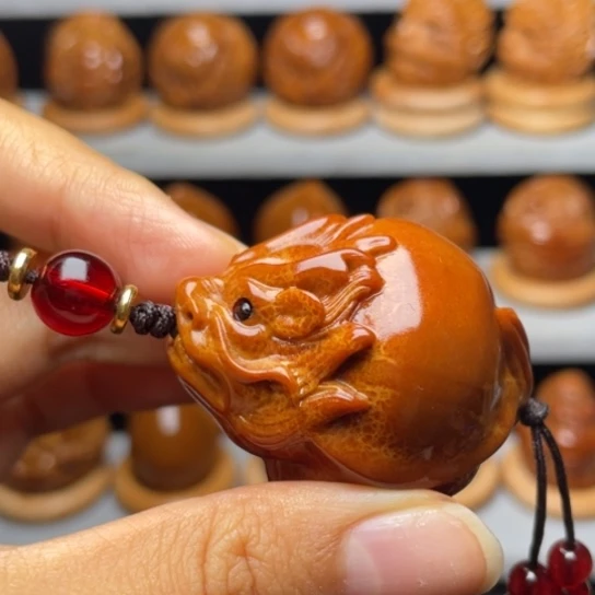 吊坠橄榄核光背龙龟单子3.5