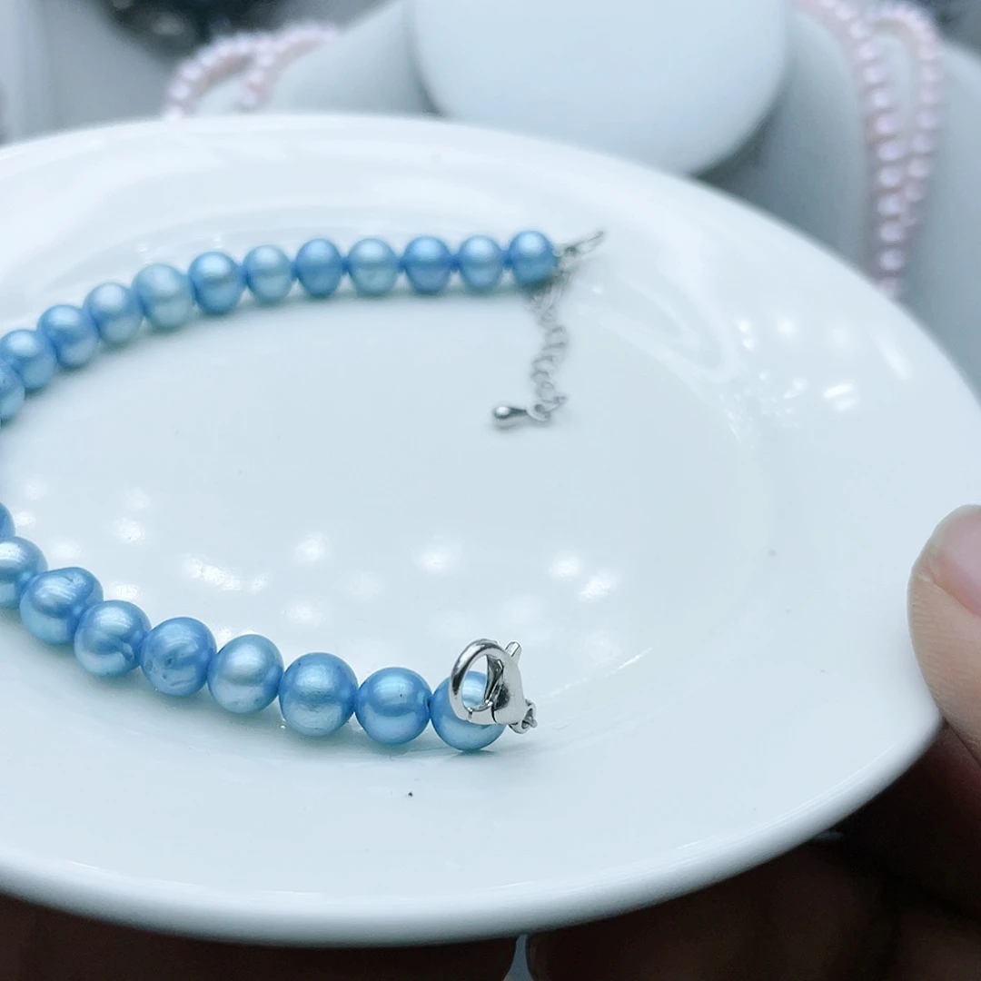 淡水珍珠颈饰钛钢