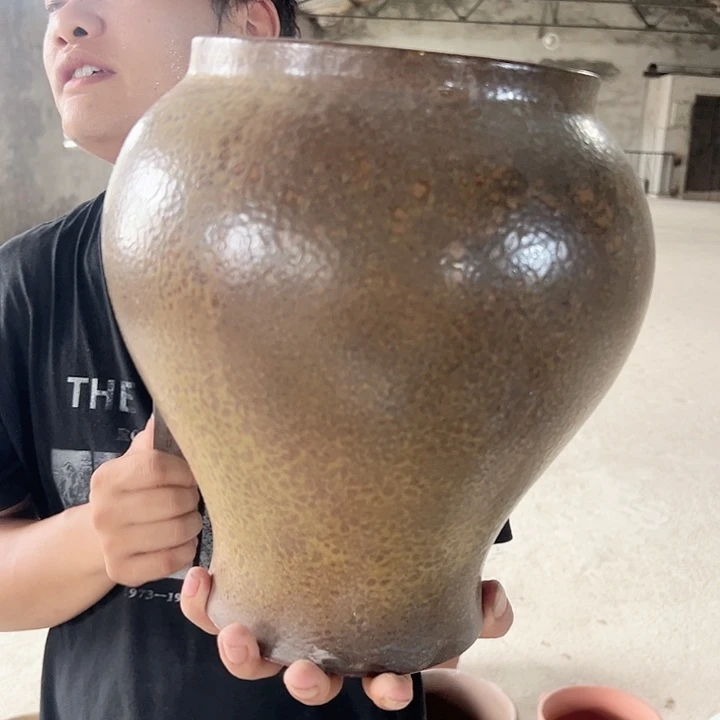 紫砂花盆高27口17