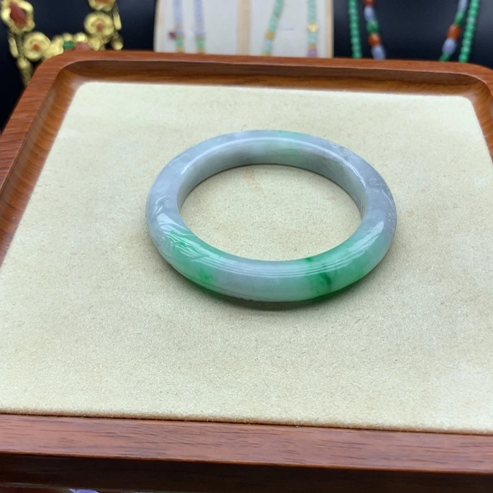 翡翠未镶嵌手镯翡翠手镯57.8