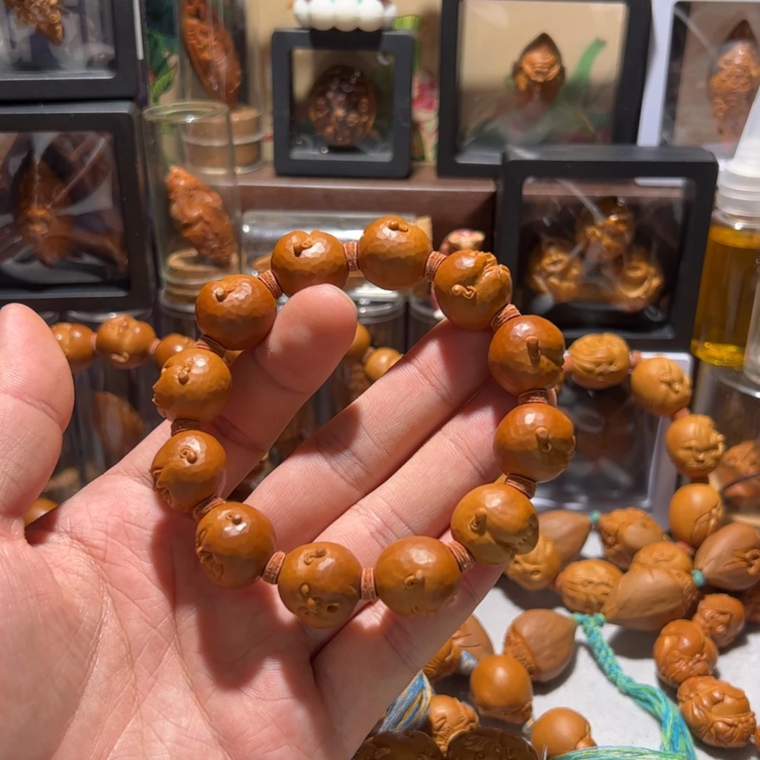 *****橄榄核手串/手链手工百态钻面