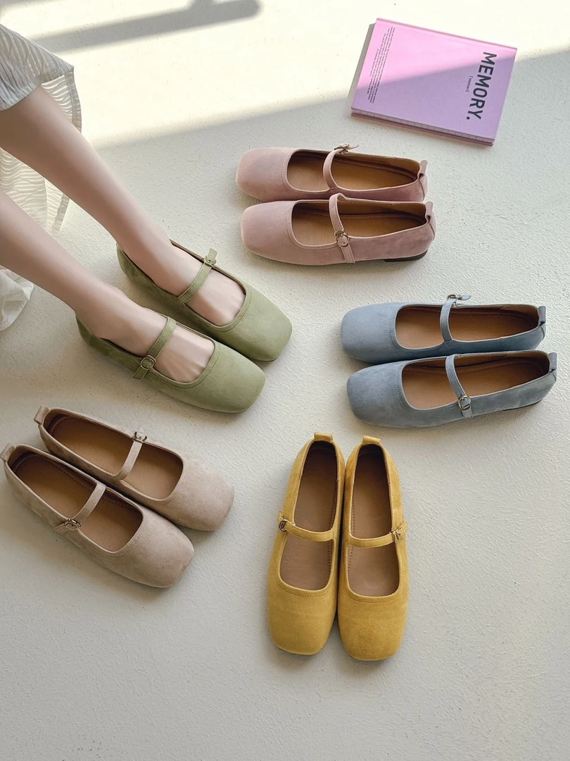 【大美专属】糖果色软底舒适玛丽珍单鞋（88555）