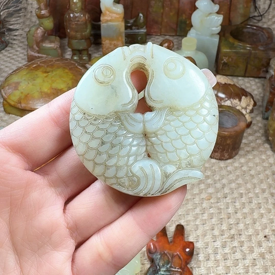 白玉菩提吊坠挂件