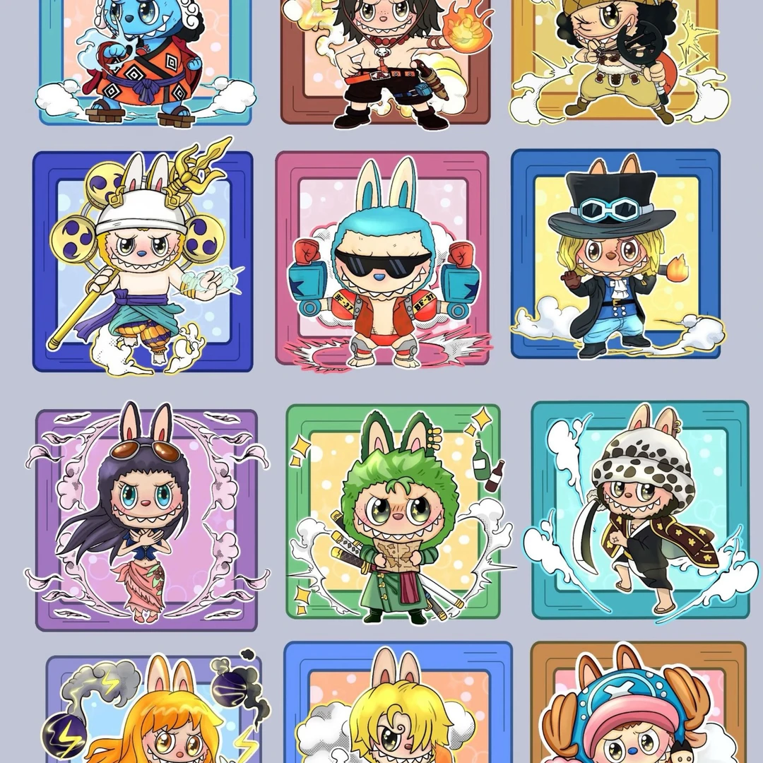 卡通，城市拉布布海贼王自选10个