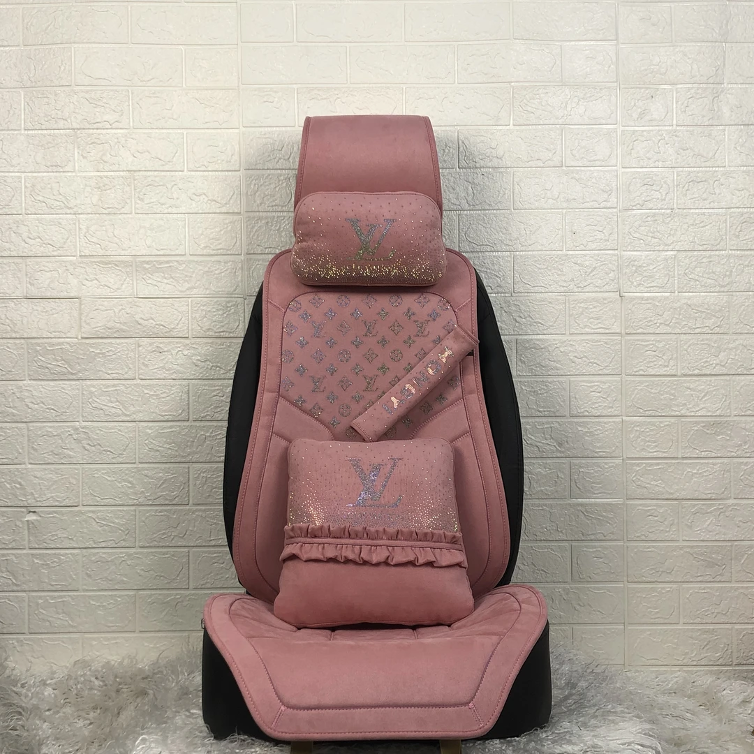 复古老花时尚潮流女士汽车坐垫四季通用