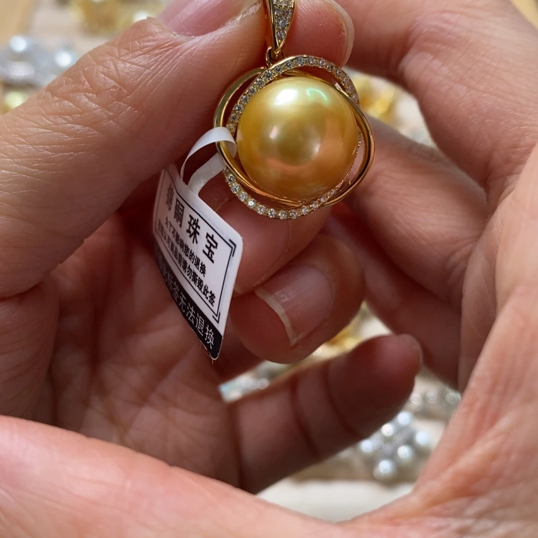 海水珍珠颈饰银S925镶嵌