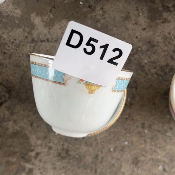 八九十年代高岭土盘碗碟有矿点有瑕疵D512
