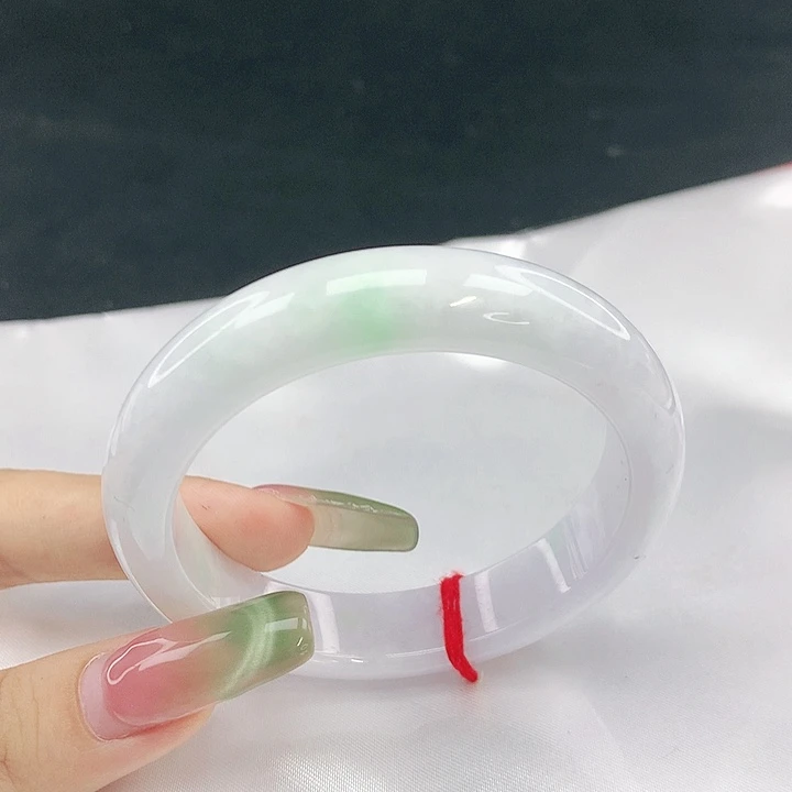 翡翠未镶嵌手镯圈53，40192