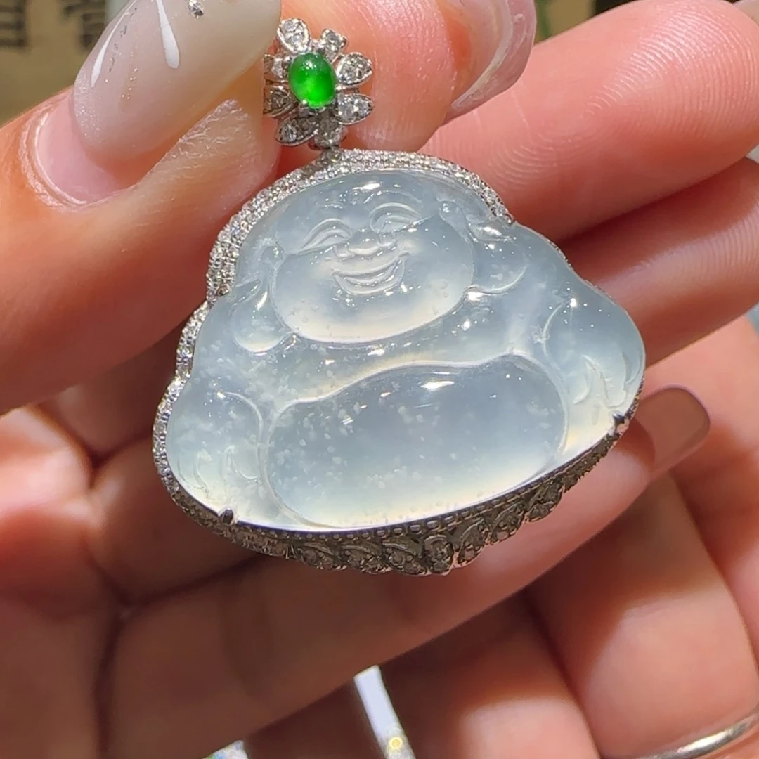 【闪购商品】翡翠颈饰18K金镶嵌缅甸