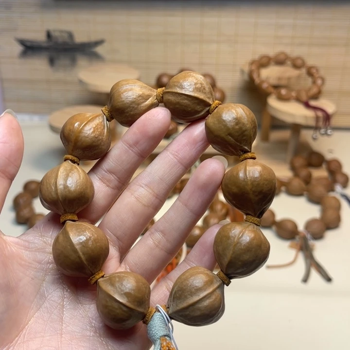 v***n橄榄核手串/手链21.5 24精品梅林铁核