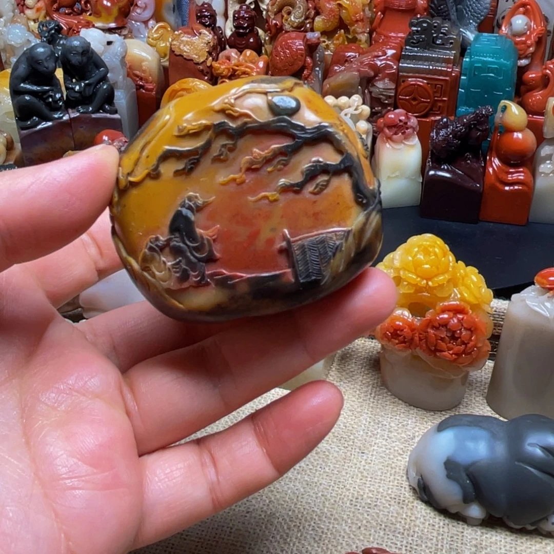 寿山石印石精美寿山