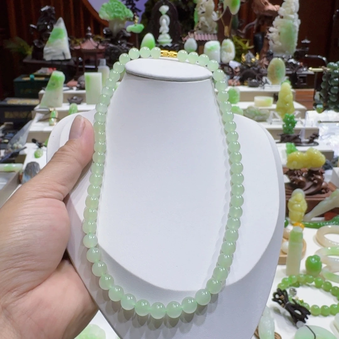 和田玉未镶嵌挂件和田玉青海冰晴水卡8妈妈链