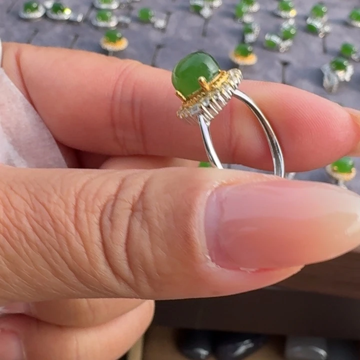 和田玉银S925镶嵌颈饰