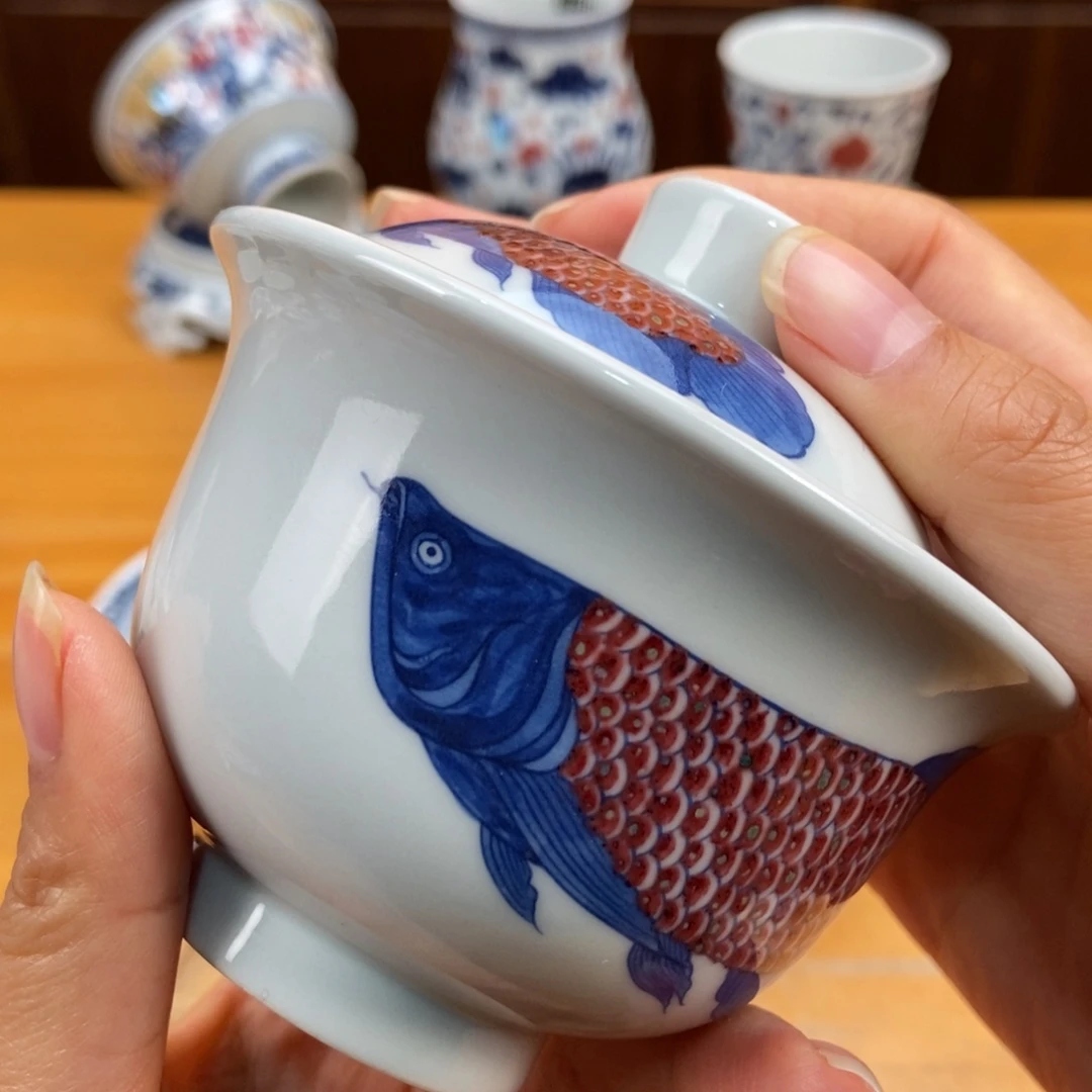 手绘现代茶具非古董