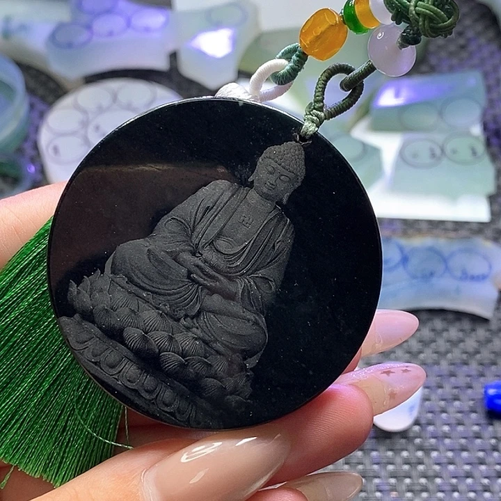 定制翡翠未镶嵌福利，车挂