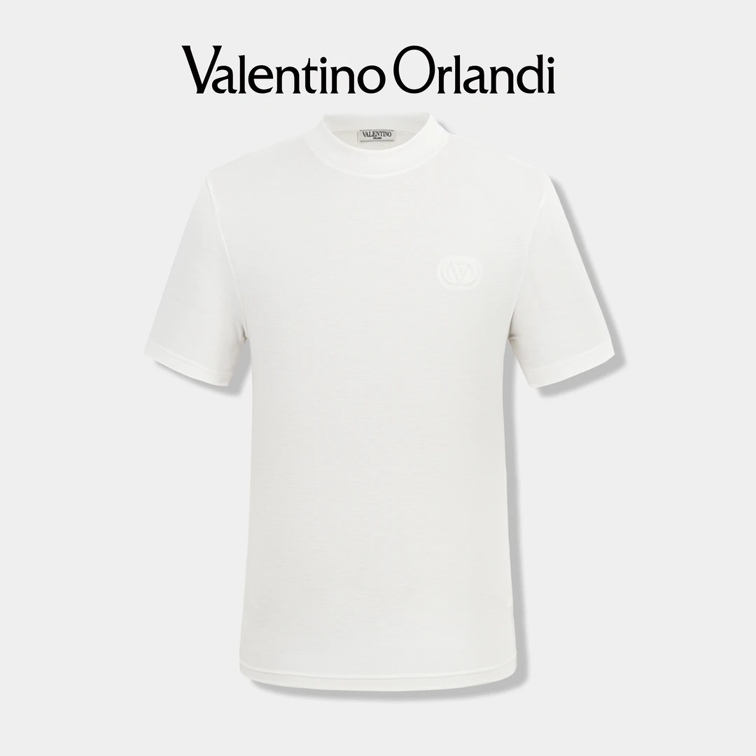 男士秋冬A版时尚百搭简约刺绣logo圆领短袖T恤上衣休闲1VT259567