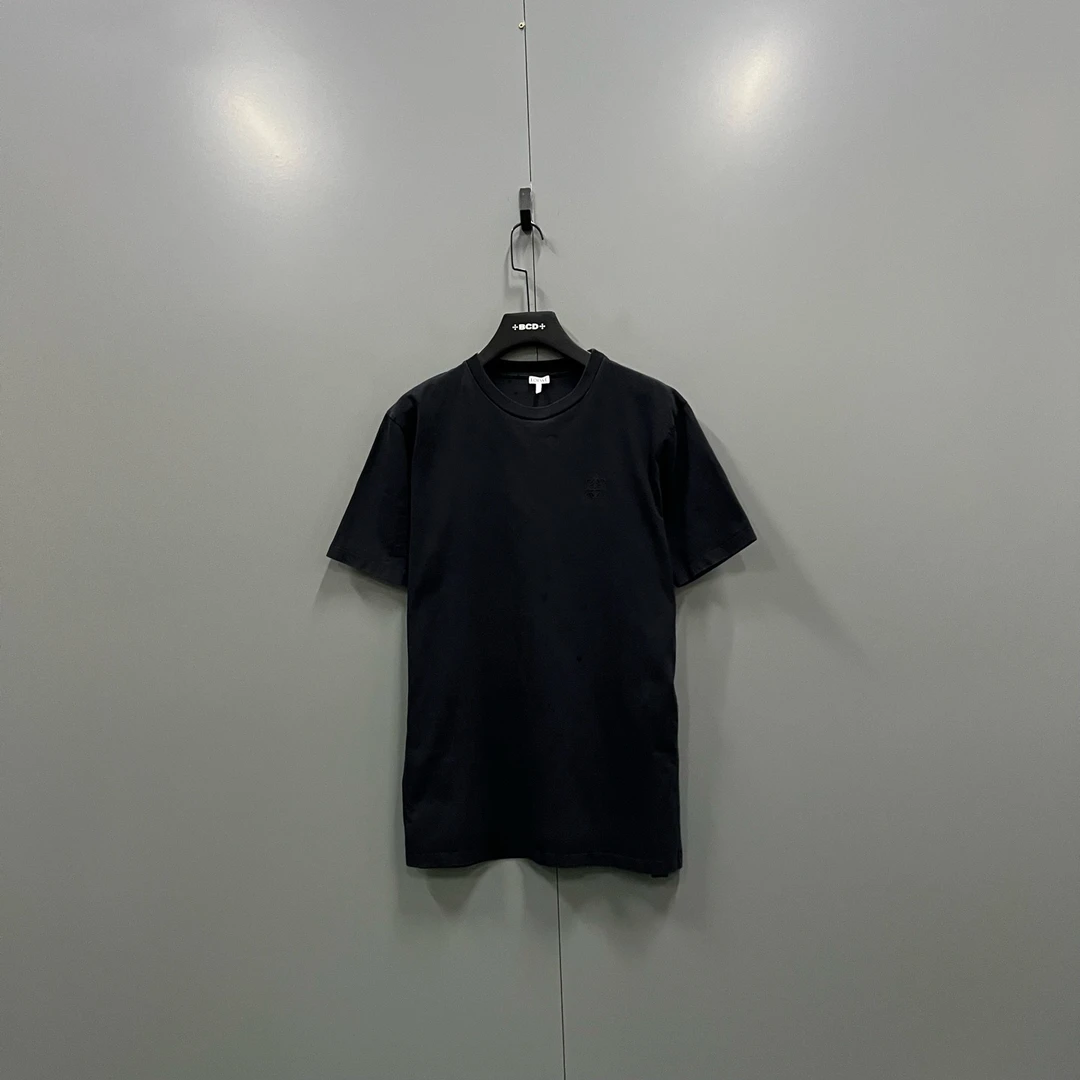 99新 LOEWE/罗意威 (ll) 黑色小logo刺绣短袖 M码/103028