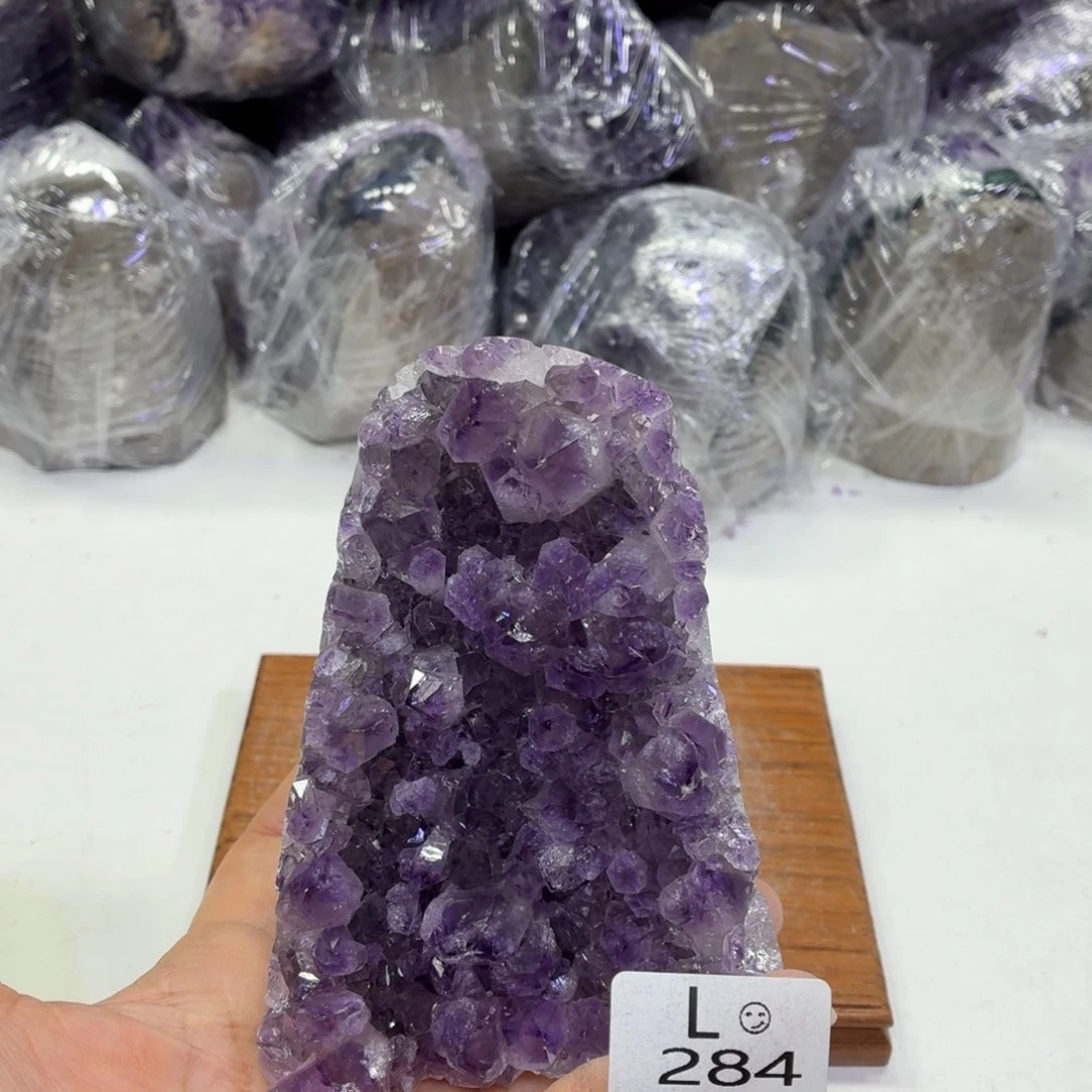 未镶嵌水晶摆件天然紫水晶