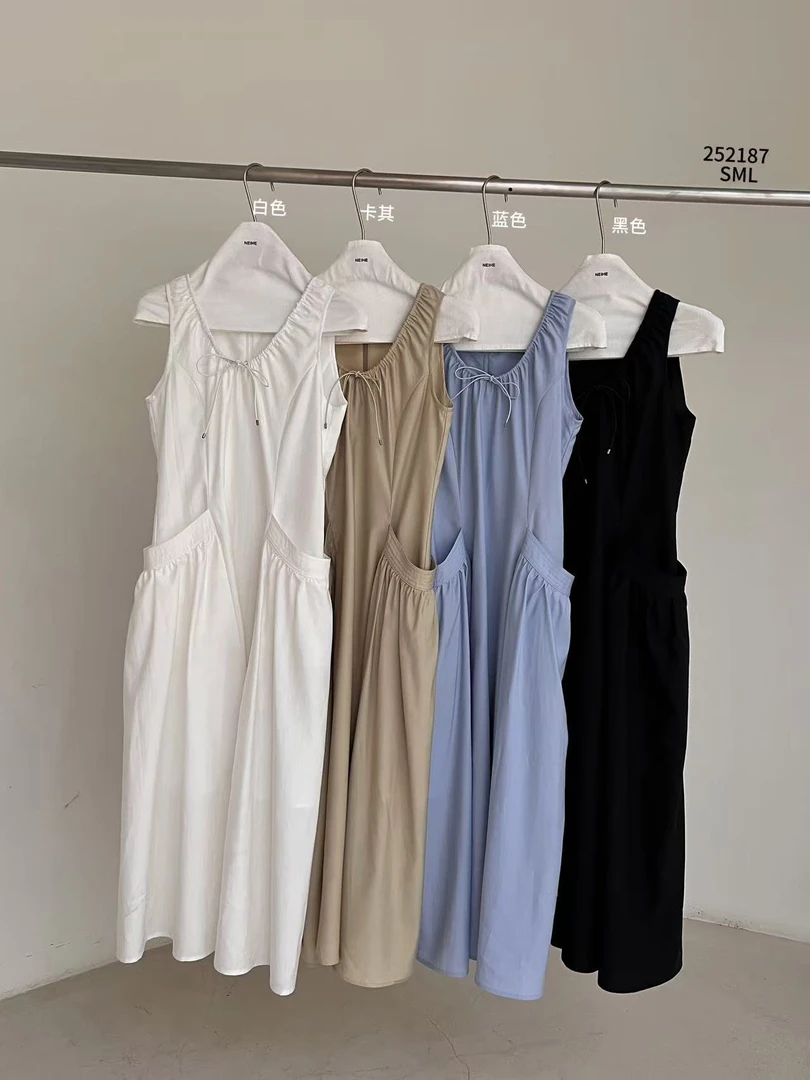 【NO退NO换】鑫燃KIKI 莱赛尔韩系设计不规则连衣裙 252187 NH (F)