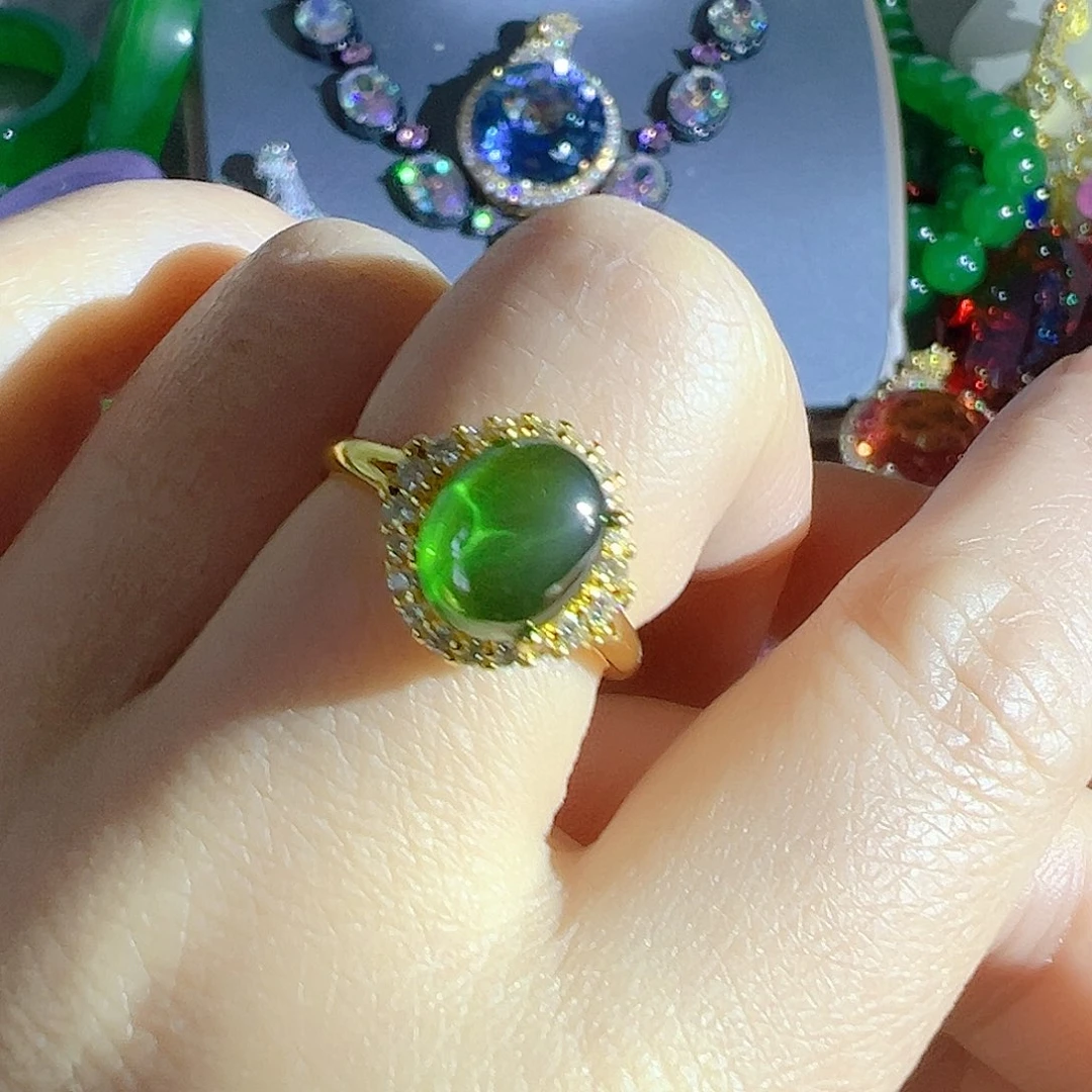 花岗石钨合金红色蓝色吊坠