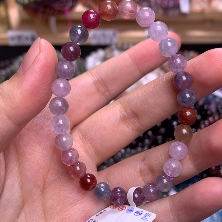 未镶嵌手串水晶6.5尖晶石