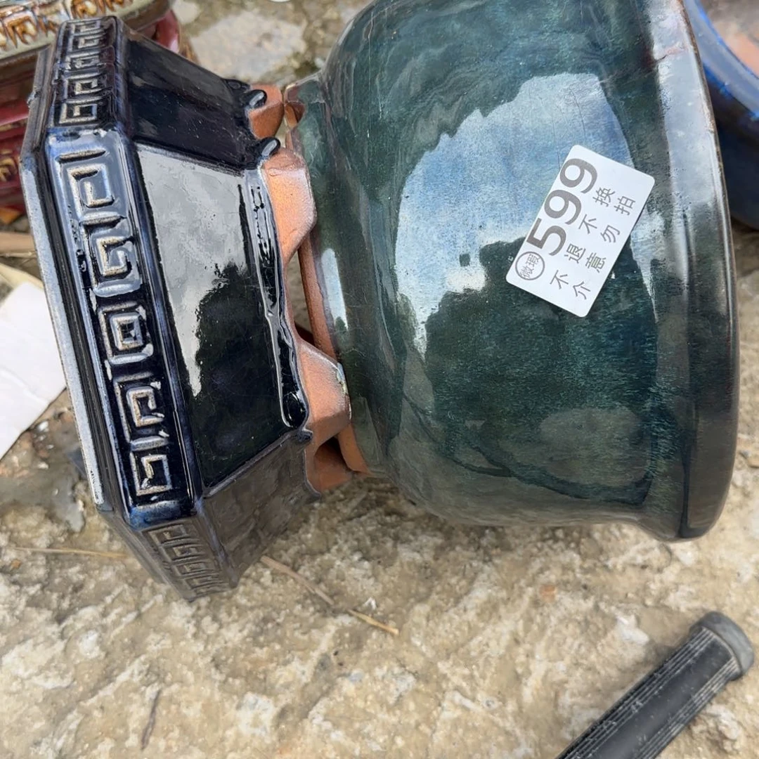 紫砂花盆逐*?599瑕疵品两个