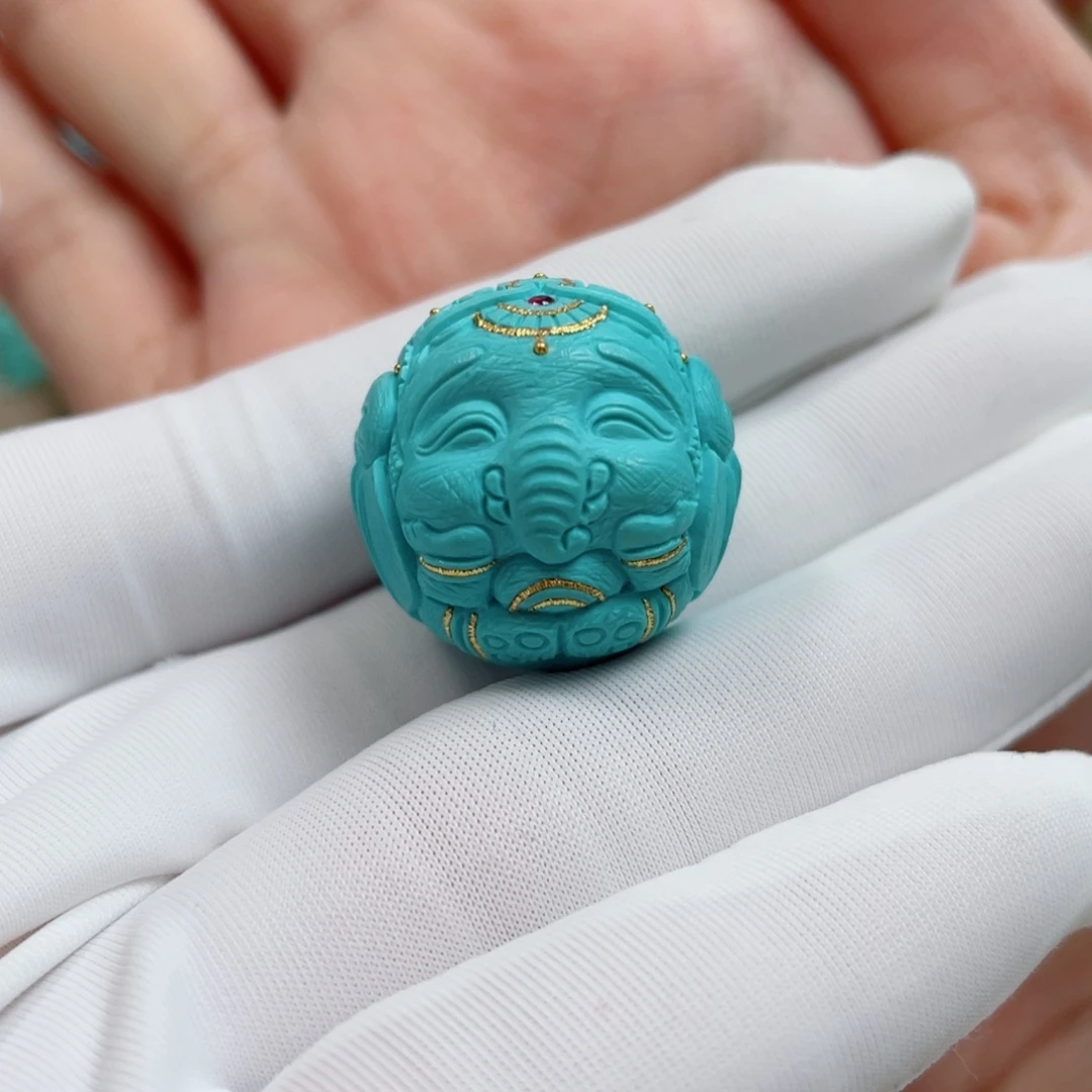 未镶嵌绿松石珠宝奇石