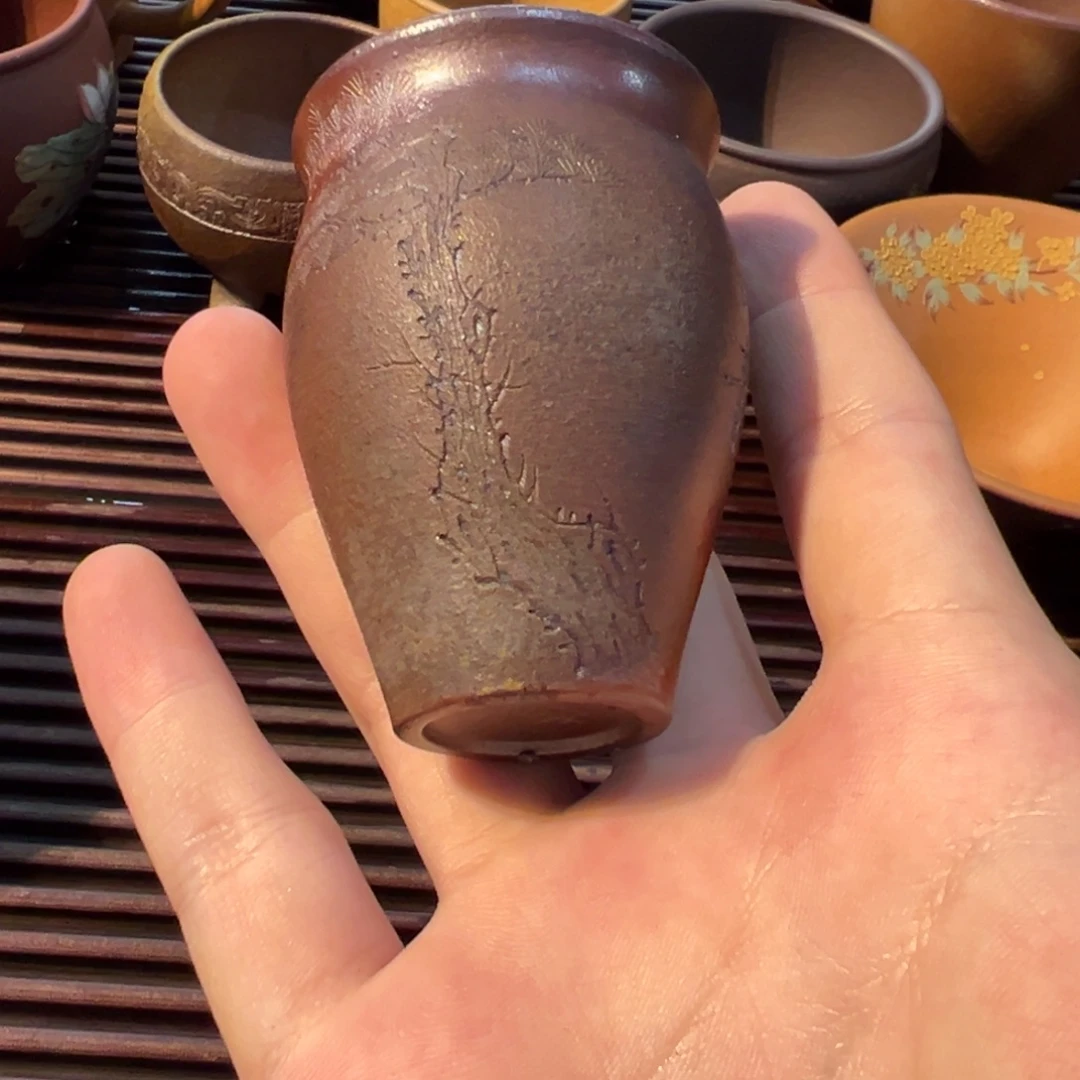 思***文紫砂茶杯杯子杯子杯子杯子