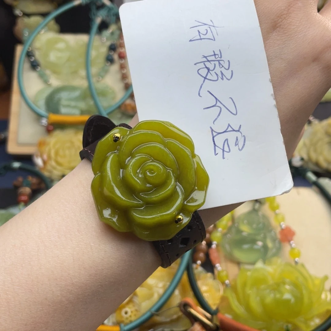 蛇纹石玉手链未镶嵌