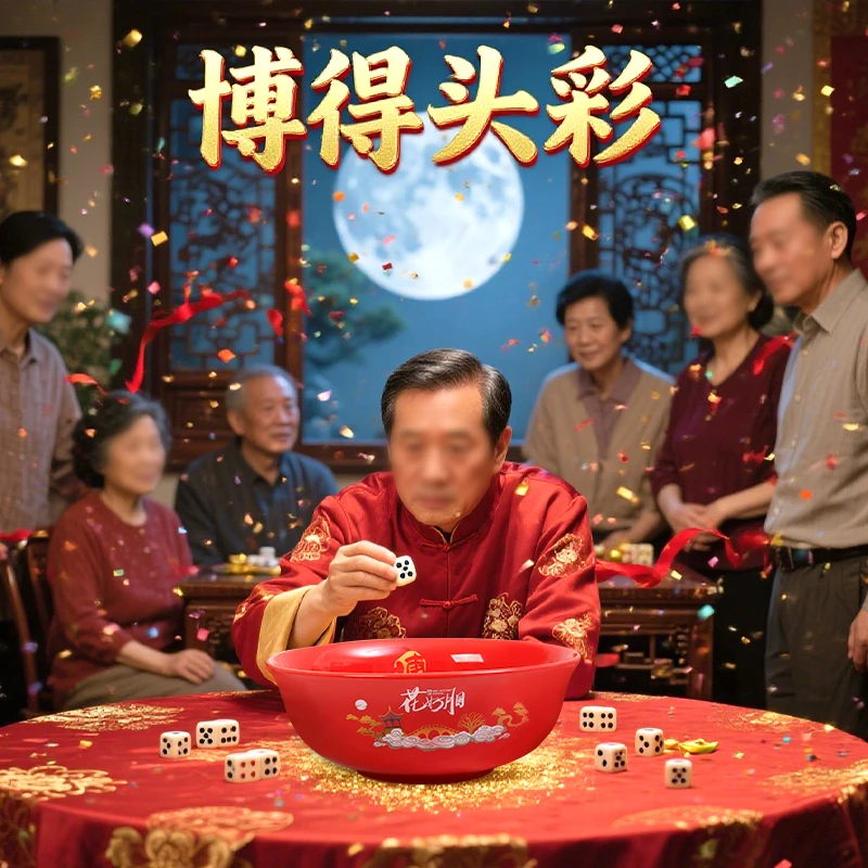 厂家直销博饼碗中秋节博饼状元碗喜庆节日活动道具碗骰子福建传统