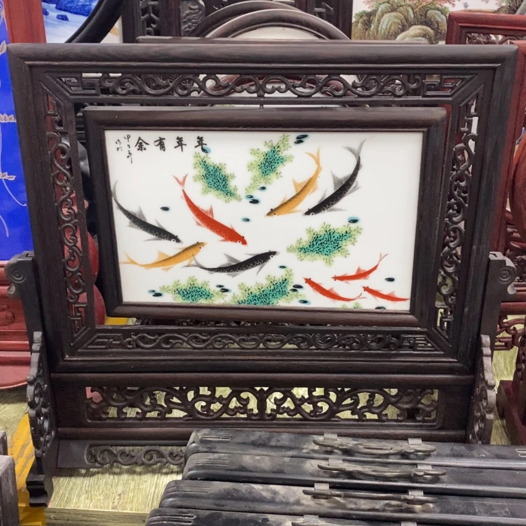 瓷38*41 景德镇瓷板画柴窑烧制