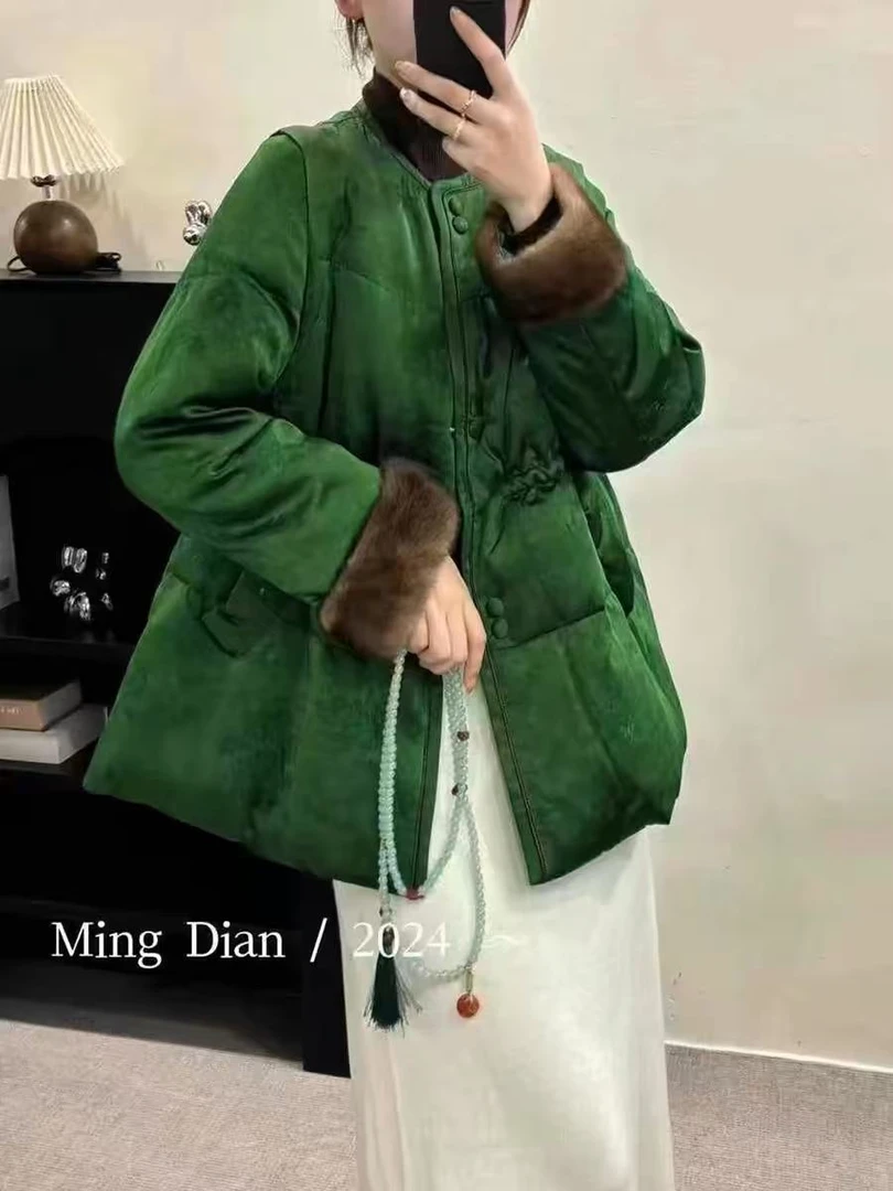 新中式国风羽绒服9193