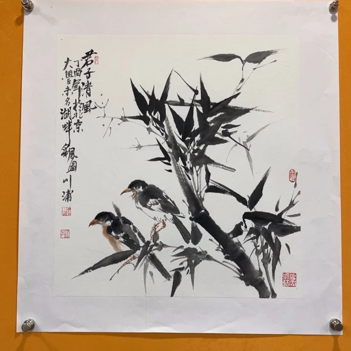 国画李川浦精品花鸟画