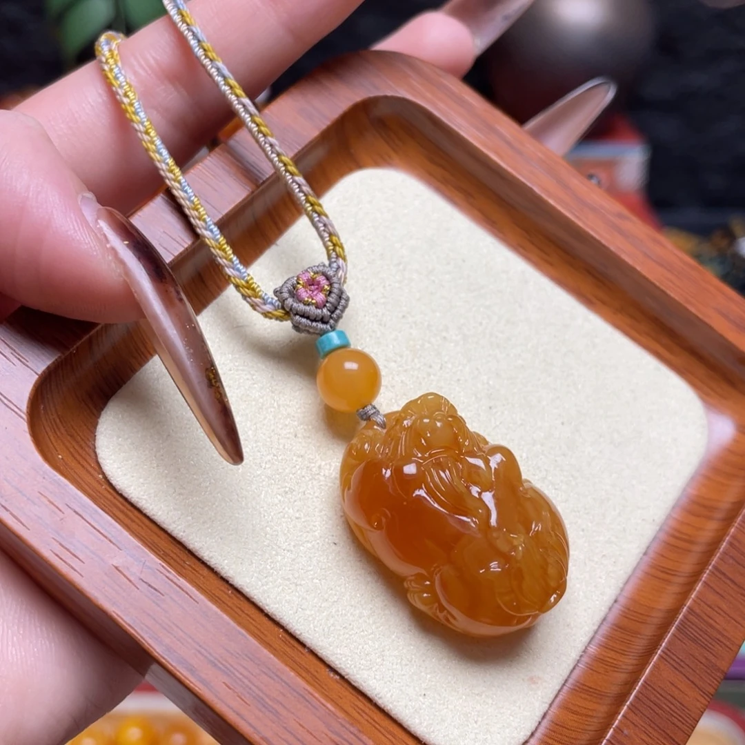 蜜蜡未镶嵌颈饰项链