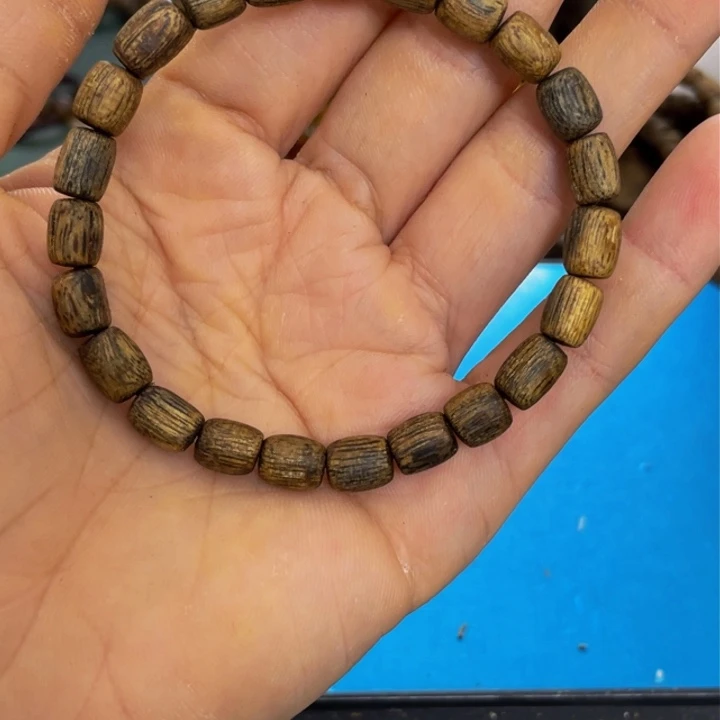 沉香木手串三*夫张勺子手串