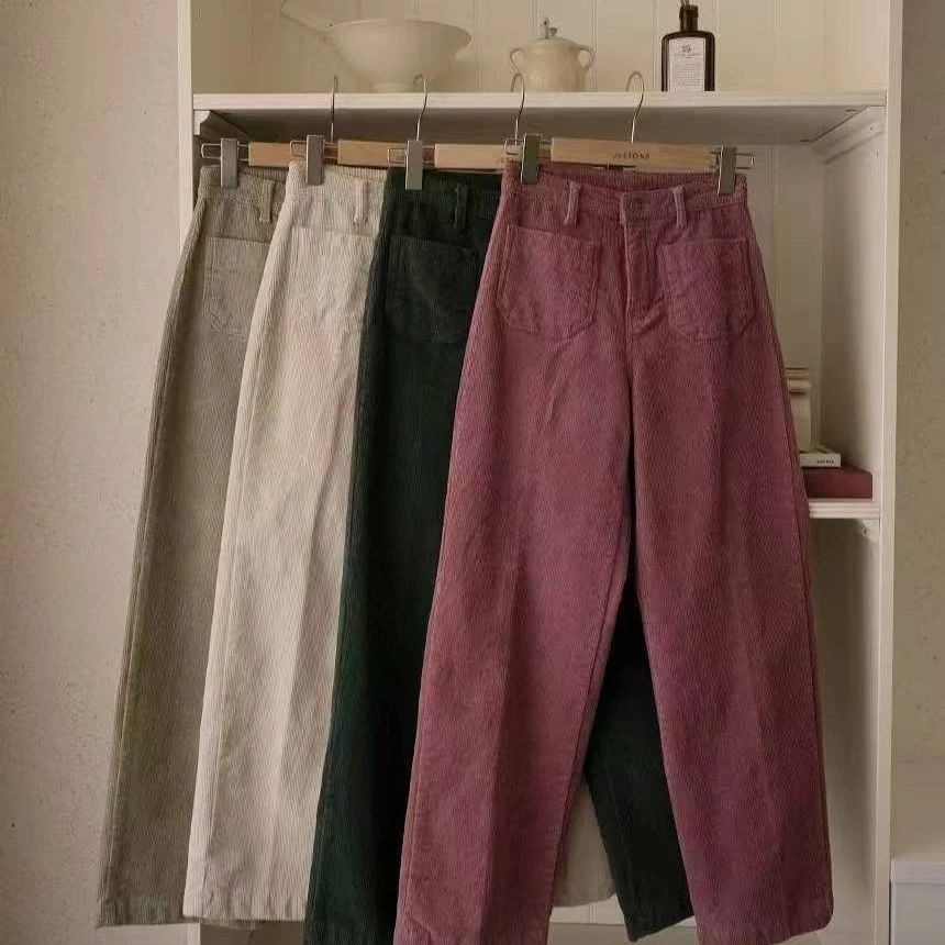 狂炸 福利  韩国 时尚 减龄 直筒 舒服 弹性 洋气