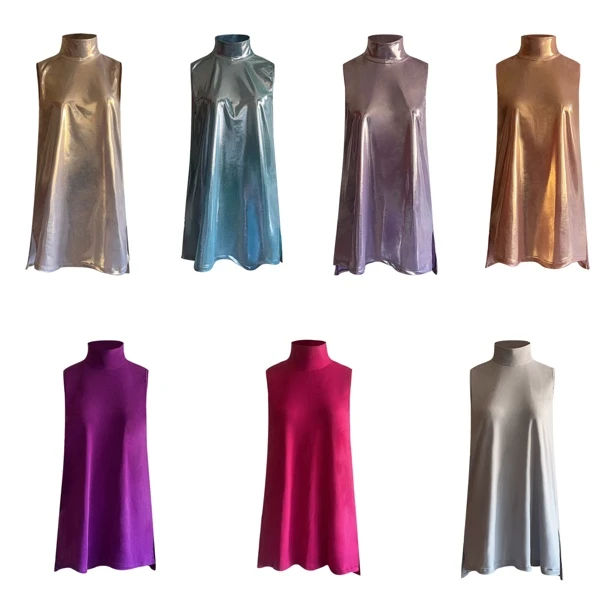 Clouds·X王牌之作Laura联名款七色极简主义教课练习夏季拉丁舞服