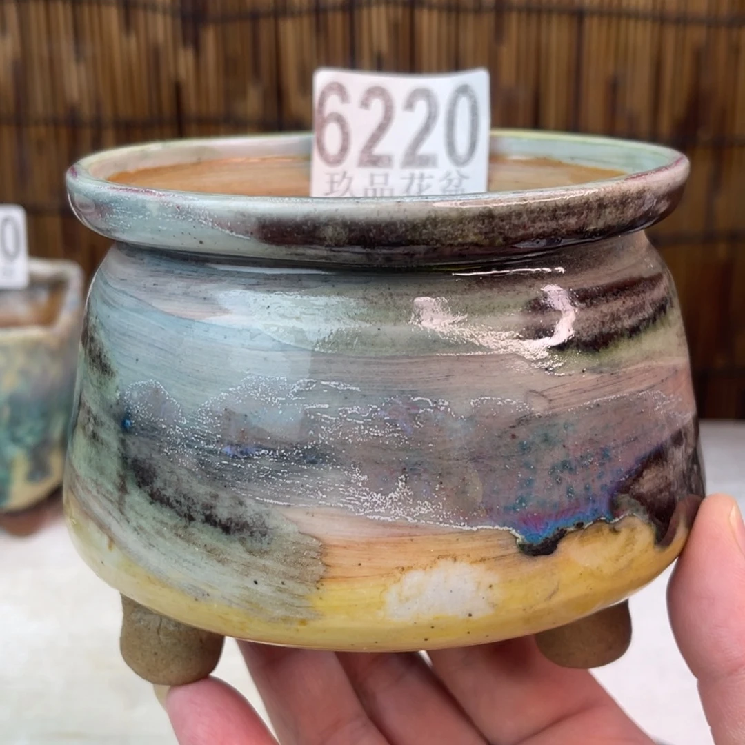 手工花盆默认瑕疵完美者勿拍