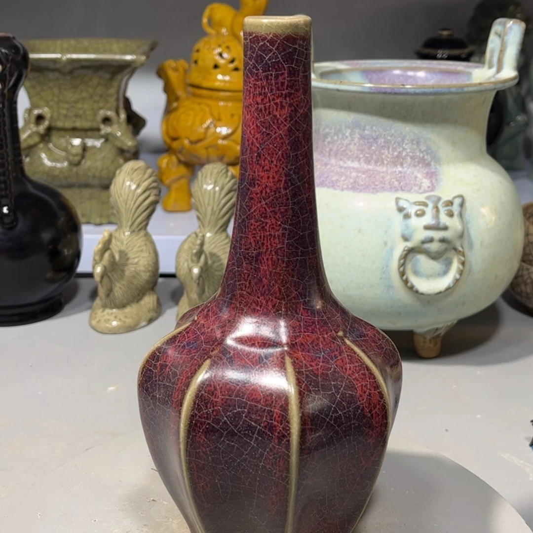 瓶钧窑瓶子品相完美