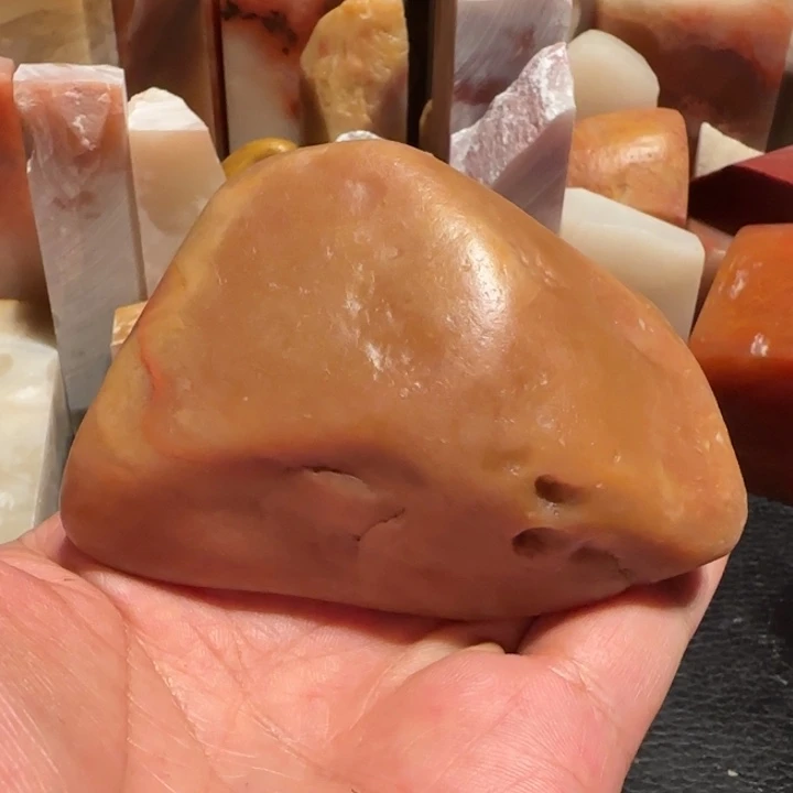 老挝石田黄原石，