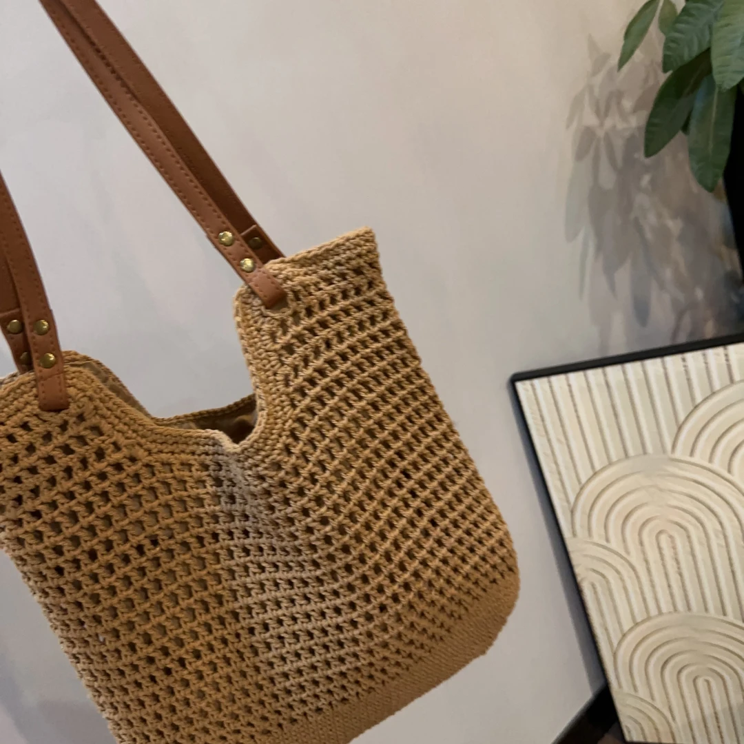 【OS&one show】包包女2025新款草编大容量编织沙滩托特包