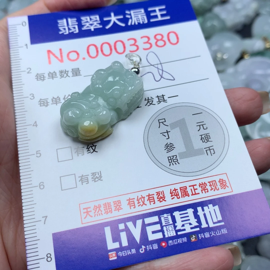 翡翠未镶嵌吊坠(不含链)