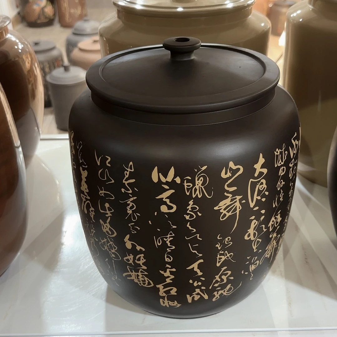 罐039建水紫陶15升水缸