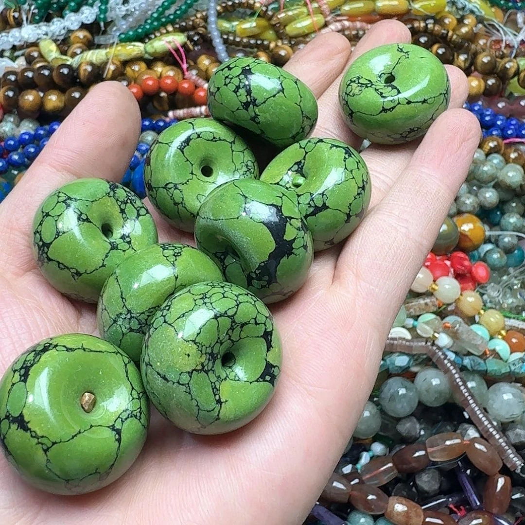 玛瑙/玉髓未镶嵌珠宝半成品一颗30mm乌兰花吊坠