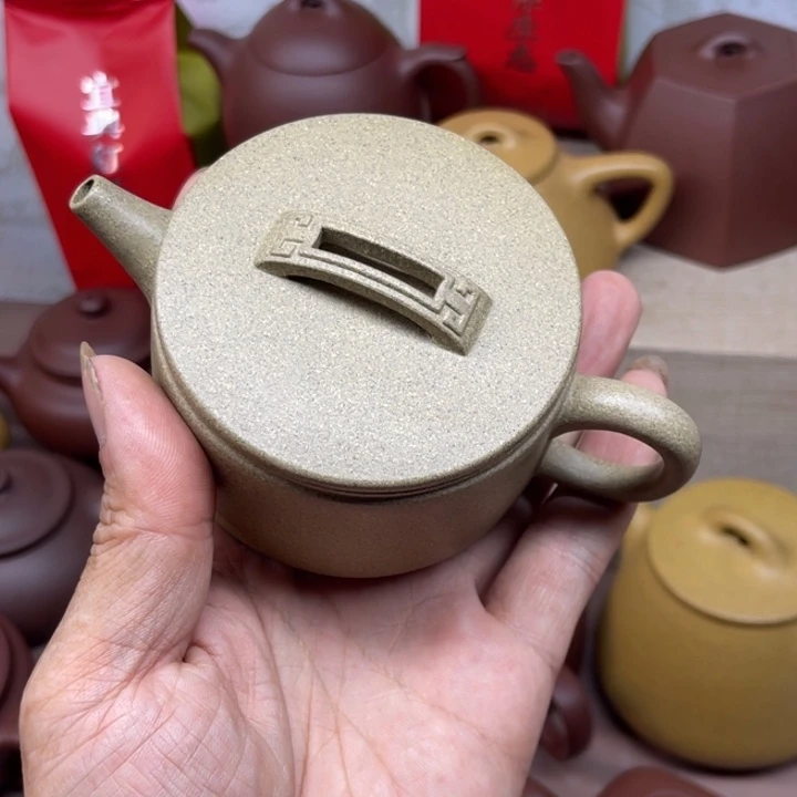 茶杯紫砂川****多原矿青段汉瓦微微瑕容量150-160