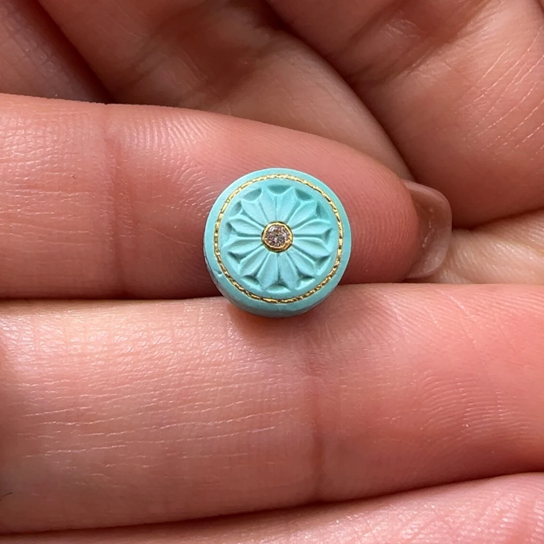 绿松石配件未镶嵌配件